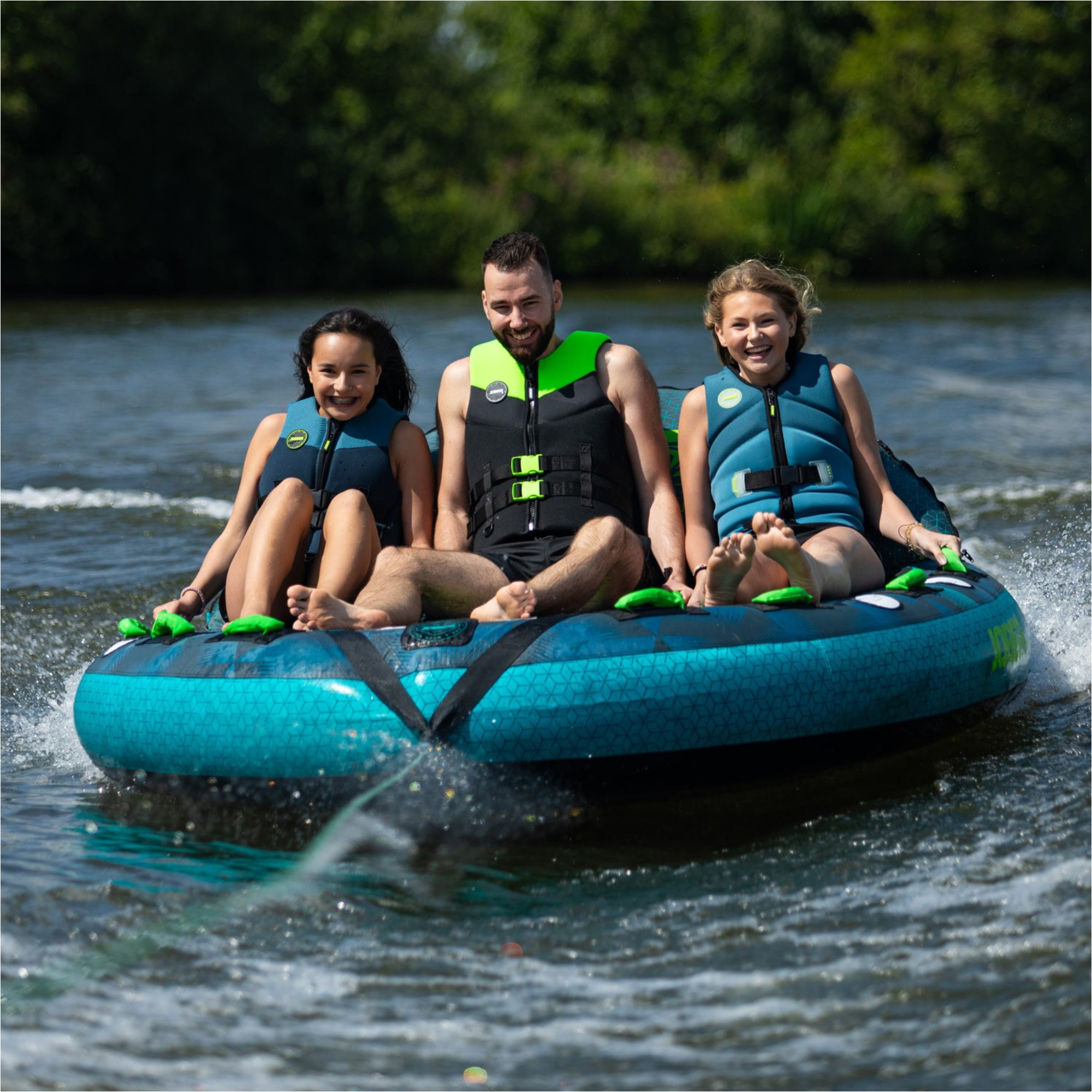 2026 Jobe Compound 3 Person Towable 230325002 - Grau / Blue